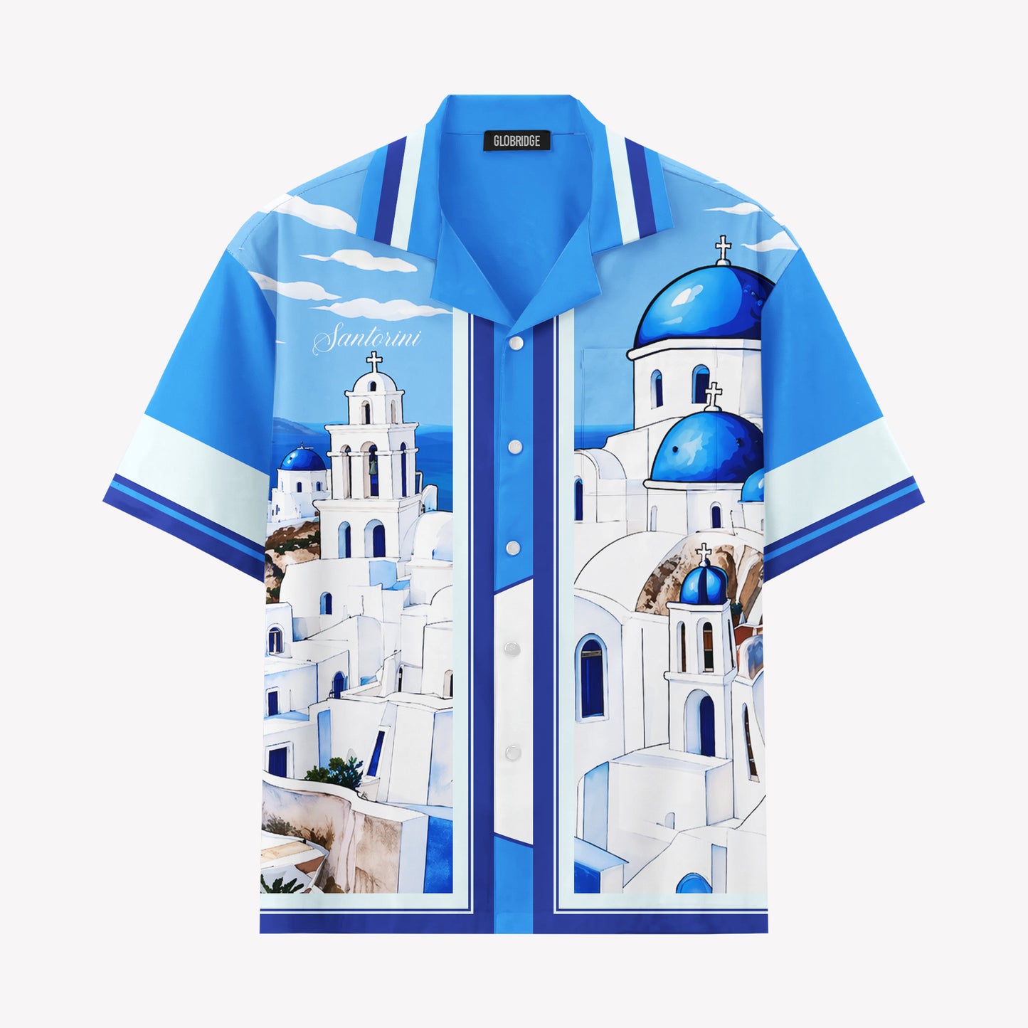 Santorini Greece Shirt & Shorts Set