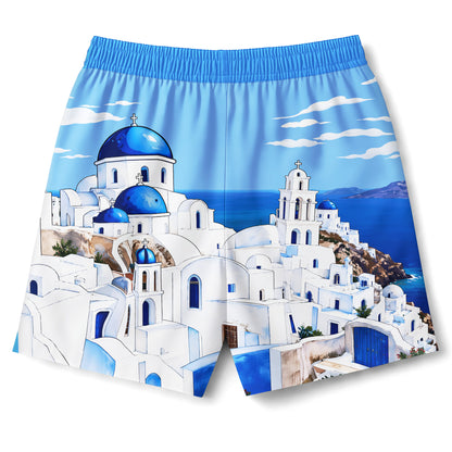 Santorini Greece Shirt & Shorts Set