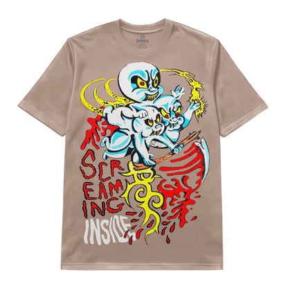 Screaming Inside Dark Graffiti Art Tee