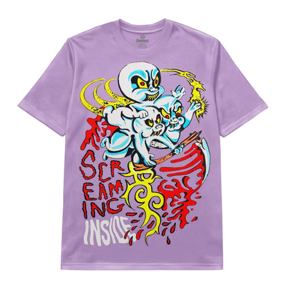 Screaming Inside Dark Graffiti Art Tee