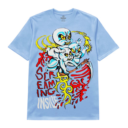 Screaming Inside Dark Graffiti Art Tee