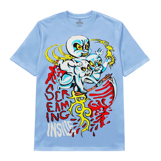 Screaming Inside Dark Graffiti Art Tee