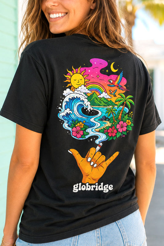 Shaka Rainbow Good Times Graphic T-Shirt