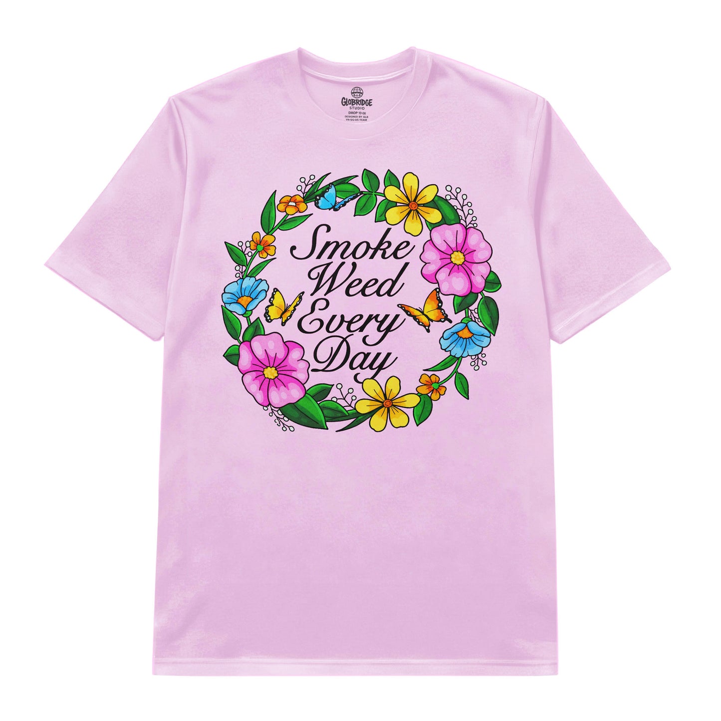 Smoke Weed Every Day Floral Graphic Tee