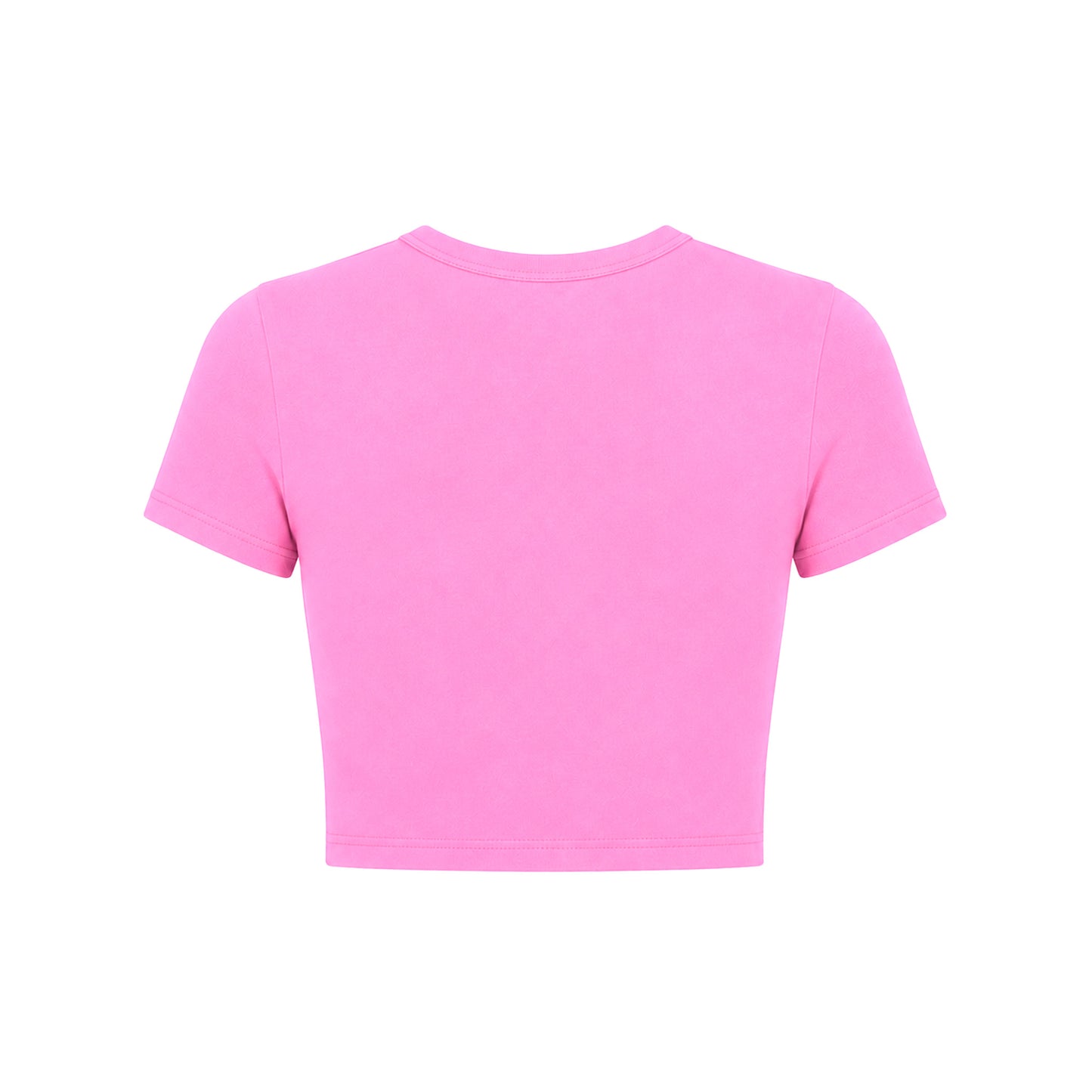 Sorry I Got Lip Gloss On The Blunt Pink Crop Top