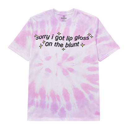 Sorry I Got Lip Gloss on the Blunt Tie-Dye Tee