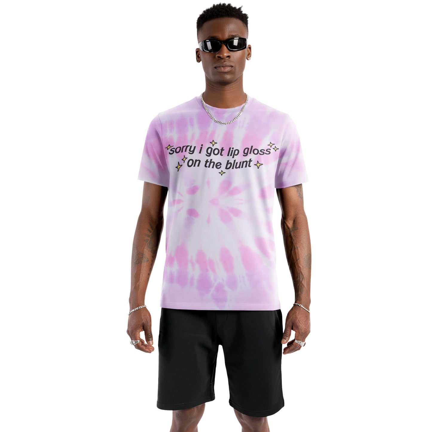 Sorry I Got Lip Gloss on the Blunt Tie-Dye Tee
