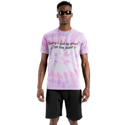 Sorry I Got Lip Gloss on the Blunt Tie-Dye Tee