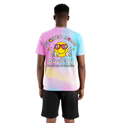 Stoned Moms Society Pastel Tie-Dye T-Shirt