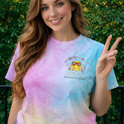 Stoned Moms Society Pastel Tie-Dye T-Shirt