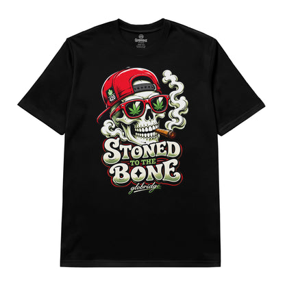 Stoned to the Bone Skull Graphic T-Shirt