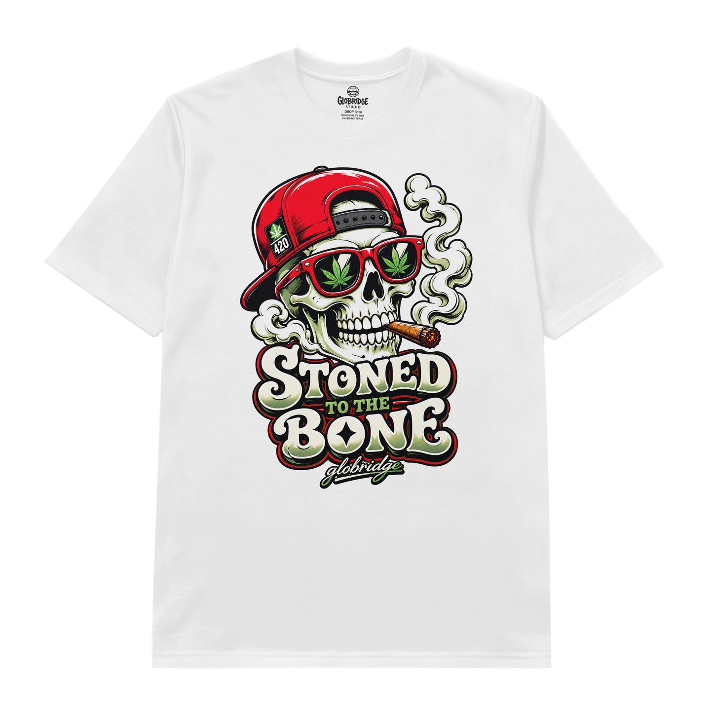 Stoned to the Bone Skull Graphic Tee
