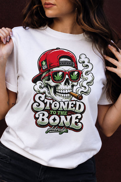 Stoned to the Bone Skull Graphic Tee