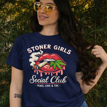 Stoner Girls Social Club Graphic T-Shirt