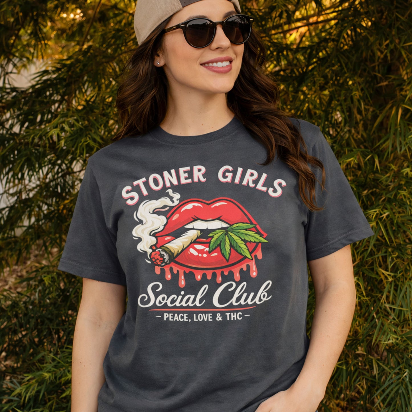 Stoner Girls Social Club Graphic T-Shirt