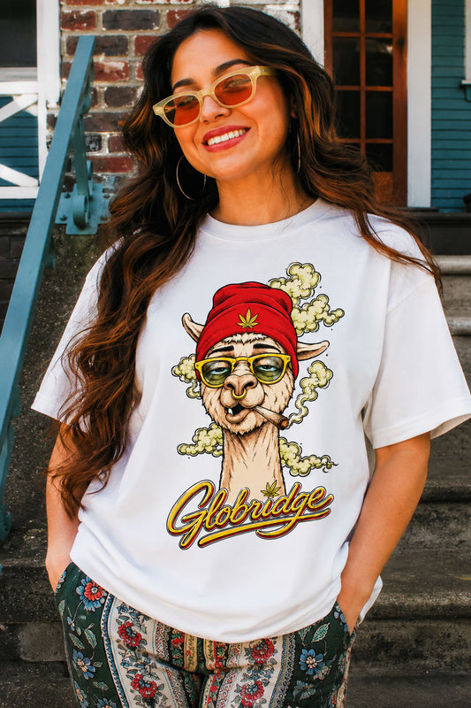 Stoner Llama Graphic Tee