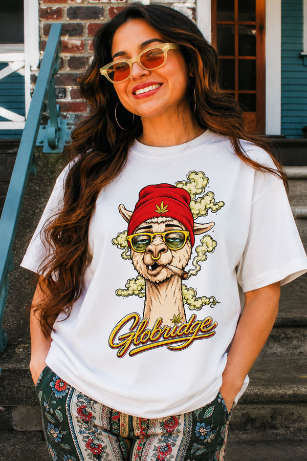 Stoner Llama Graphic Tee