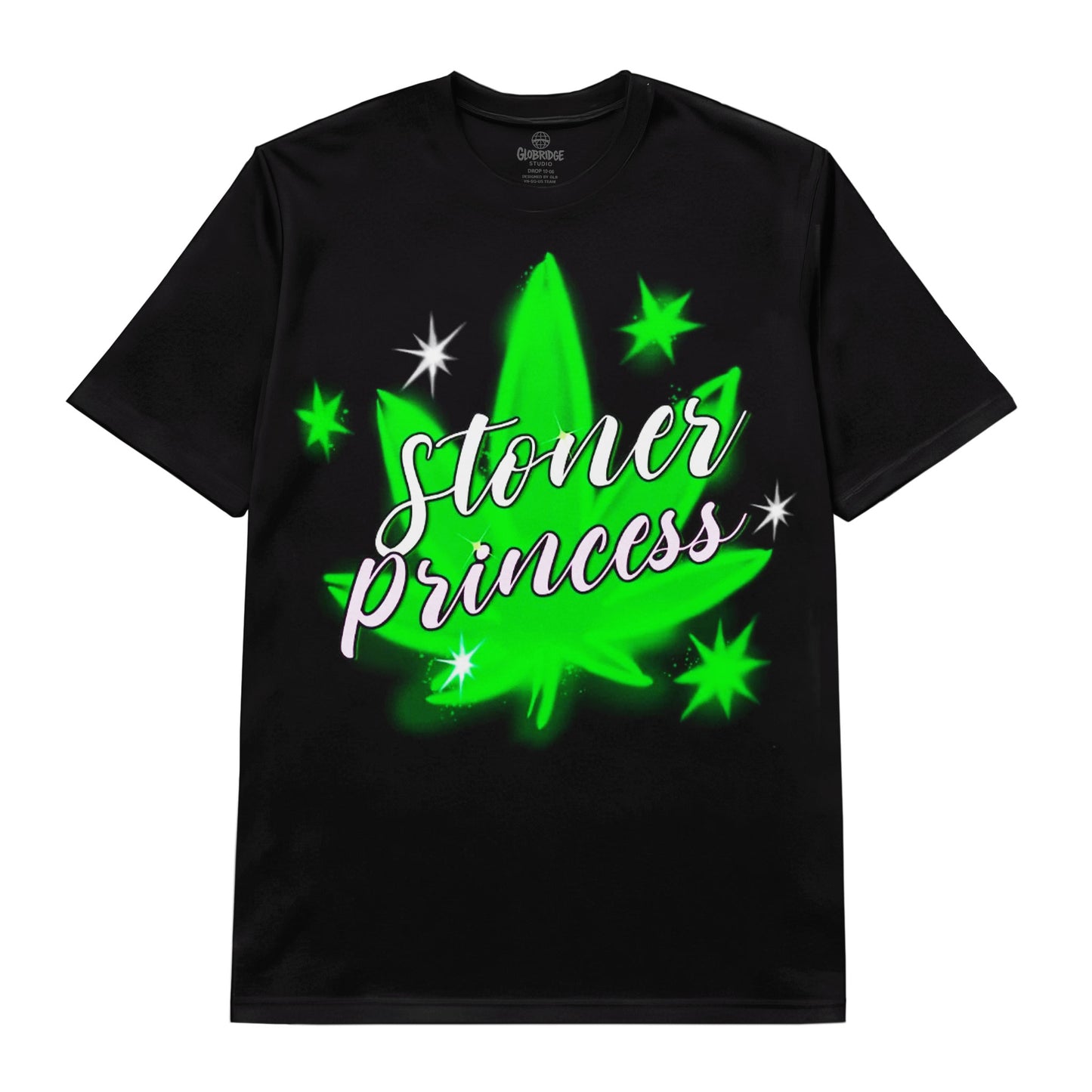 Stoner Princess Neon Leaf Tee