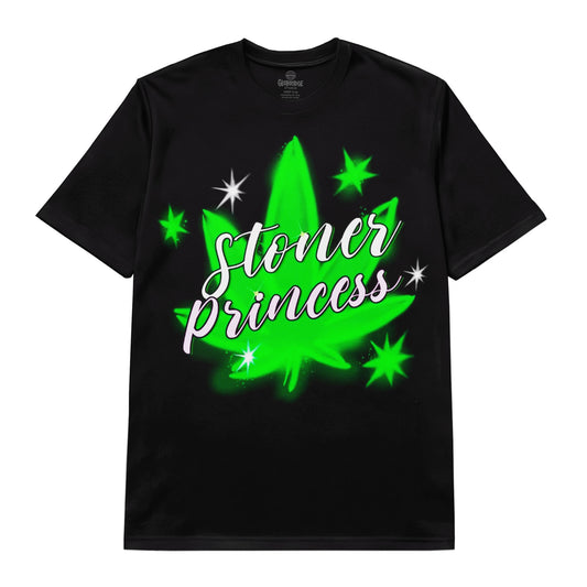 Stoner Princess Neon Leaf Tee