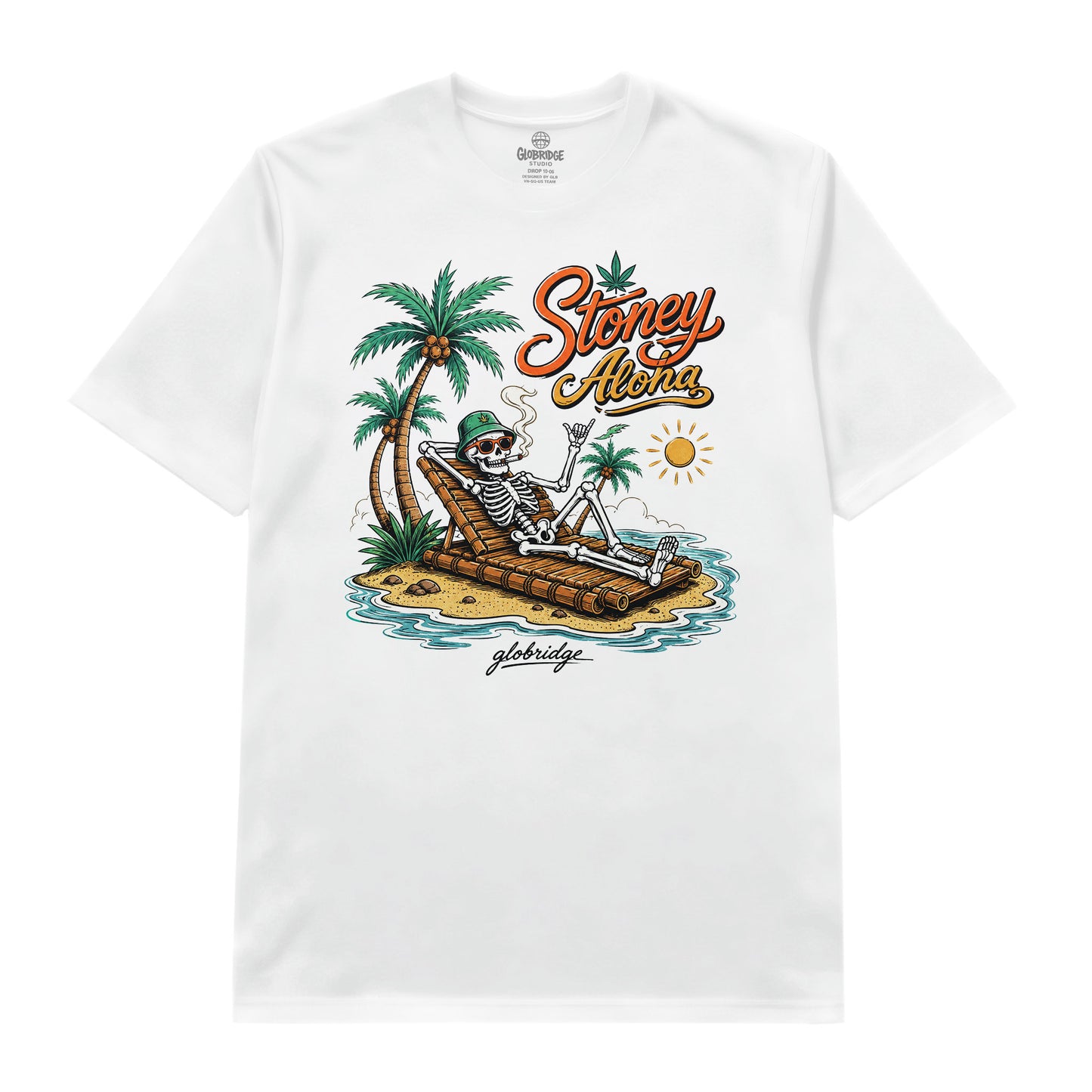 Stoney Aloha Skeleton Beach Tee