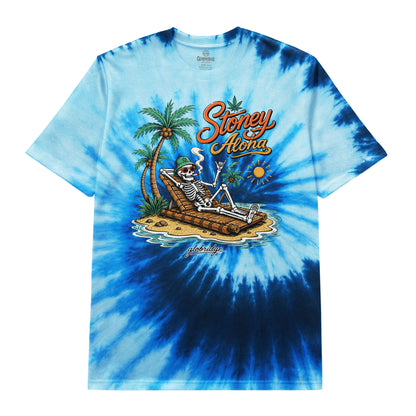 Stoney Aloha Tie-Dye Skeleton Beach Tee