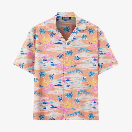 Sunset Flamingo Hawaiian Shirt