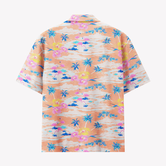 Sunset Flamingo Hawaiian Shirt
