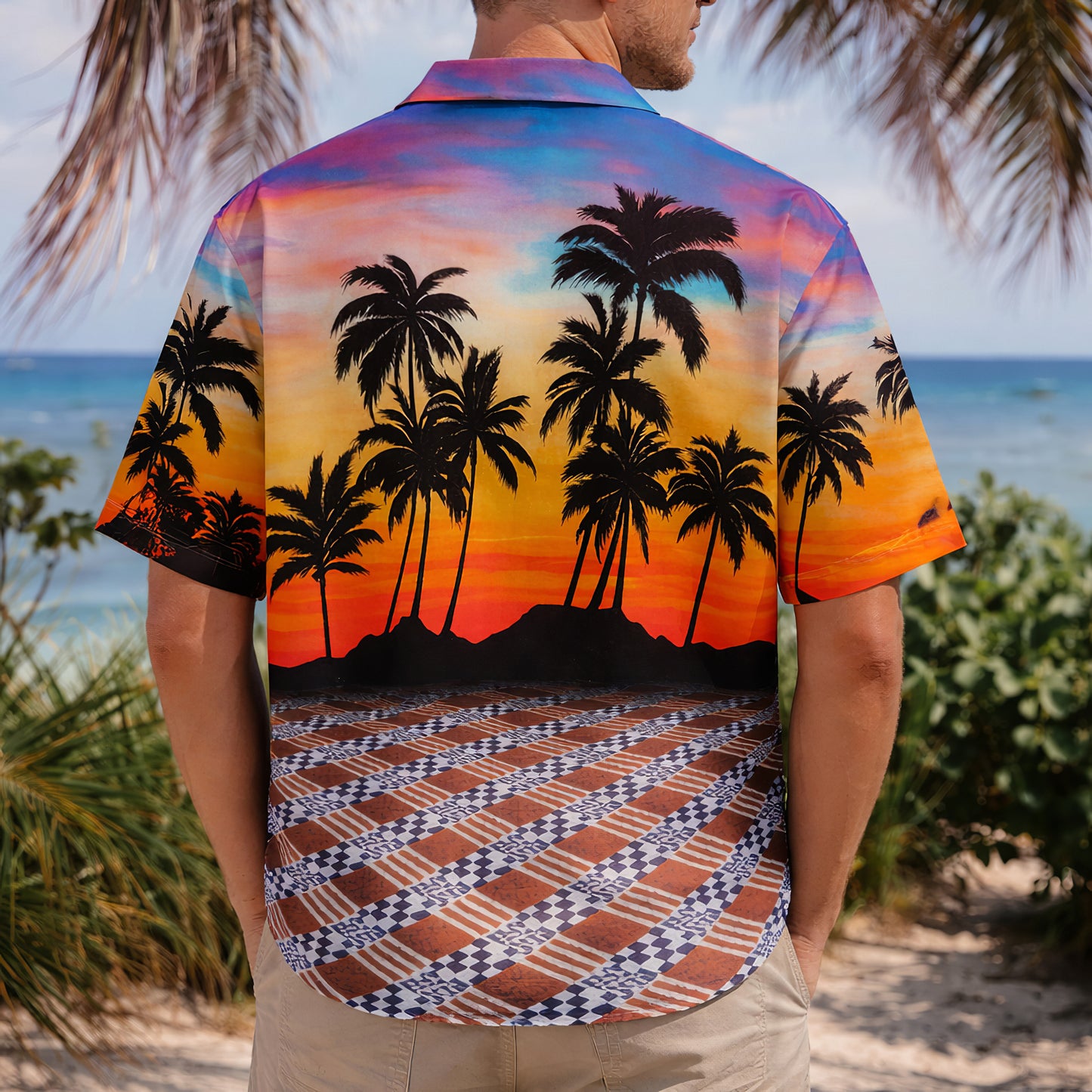 Sunset Palm Hawaiian Shirt