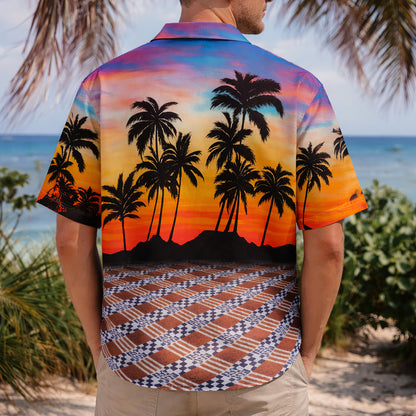 Sunset Palm Hawaiian Shirt