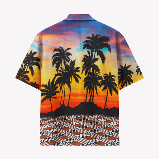 Sunset Palm Hawaiian Shirt