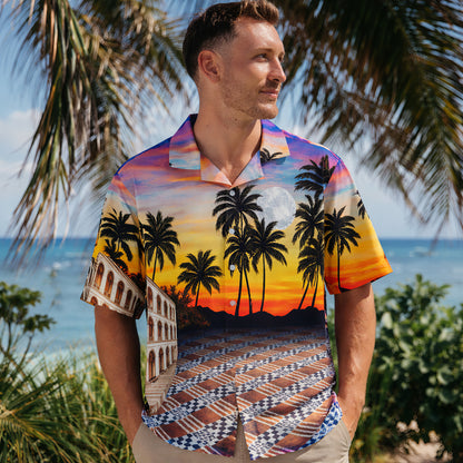 Sunset Palm Hawaiian Shirt