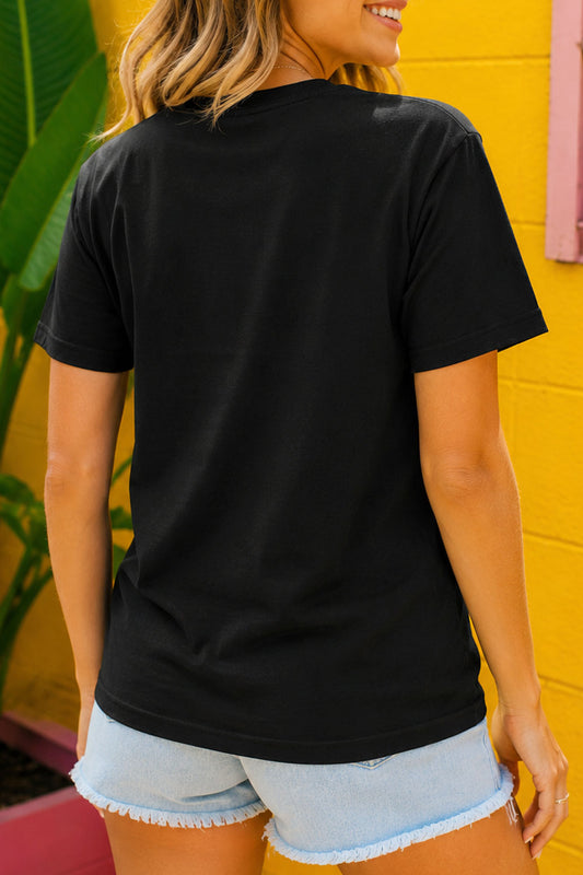 Super Lucky Stoner Black Tee