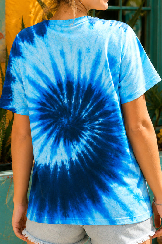 Super Lucky Stoner Blue Tie-Dye Tee