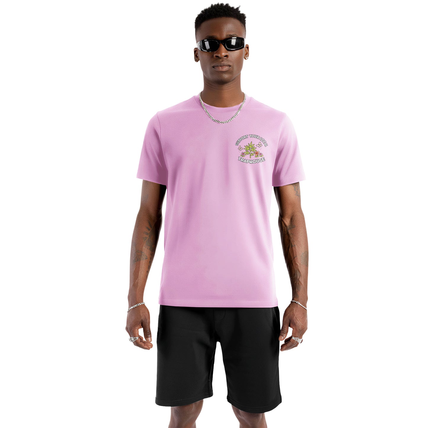 Support Your Local Traphouse Pink T-Shirt
