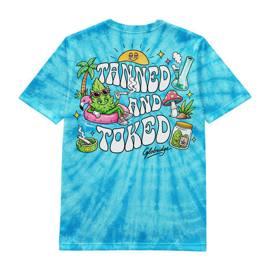 Tanned and Toked Tie Dye Tee