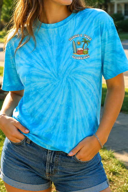Tanned and Toked Tie Dye Tee