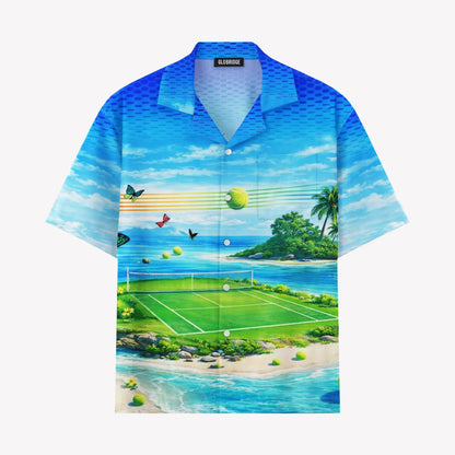 Tennis Island Hawaiian Shirt & Shorts Set