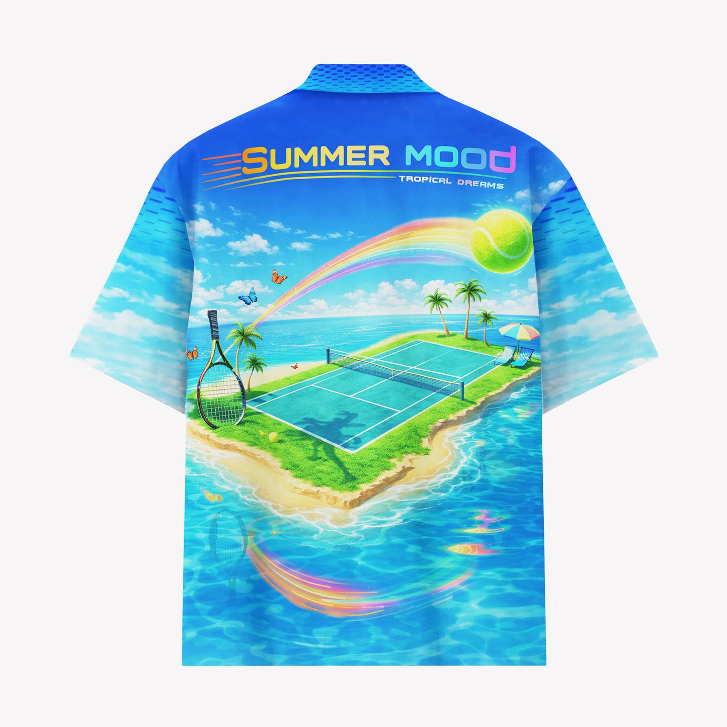 Tennis Island Hawaiian Shirt & Shorts Set