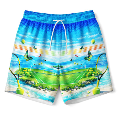 Tennis Island Hawaiian Shirt & Shorts Set