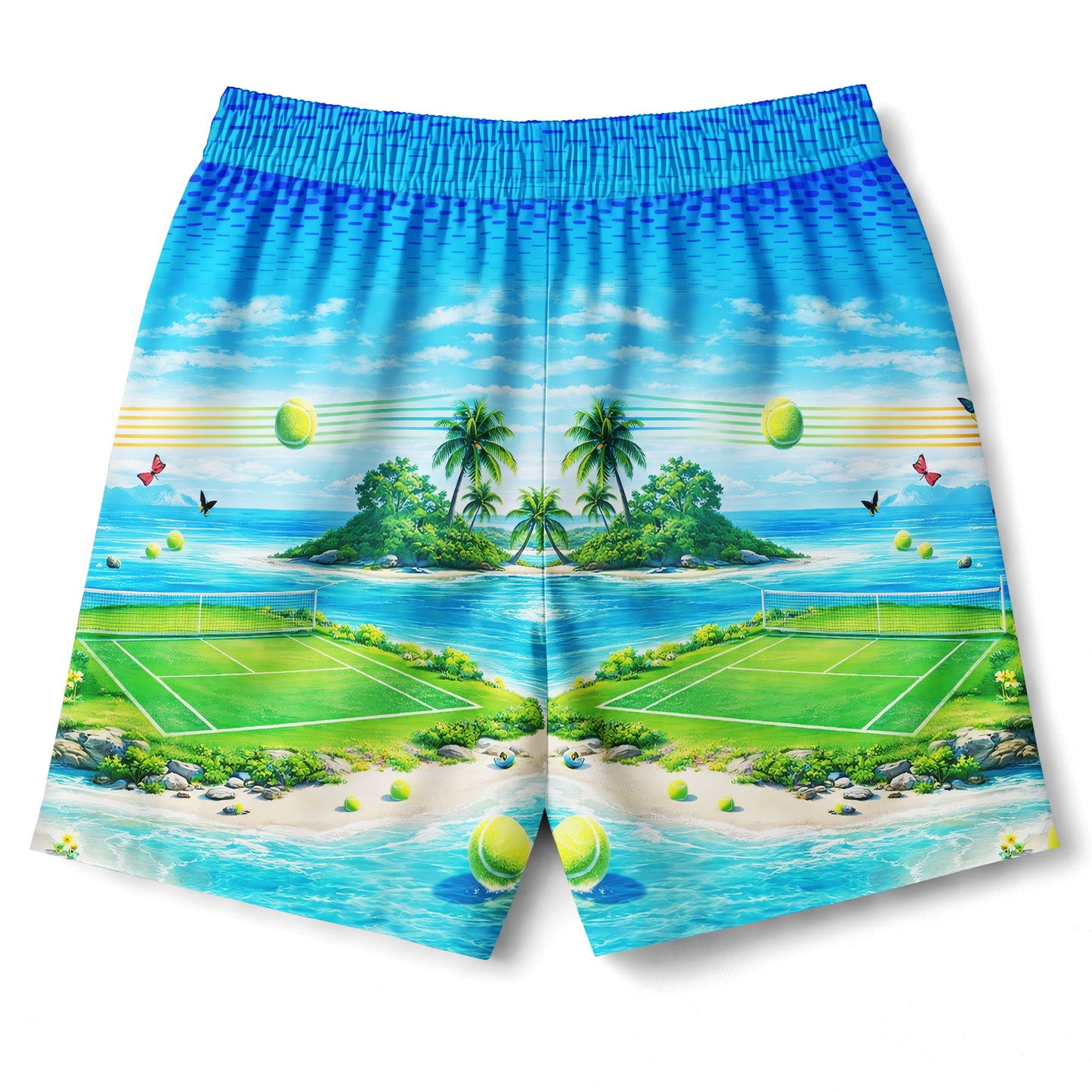 Tennis Island Hawaiian Shirt & Shorts Set