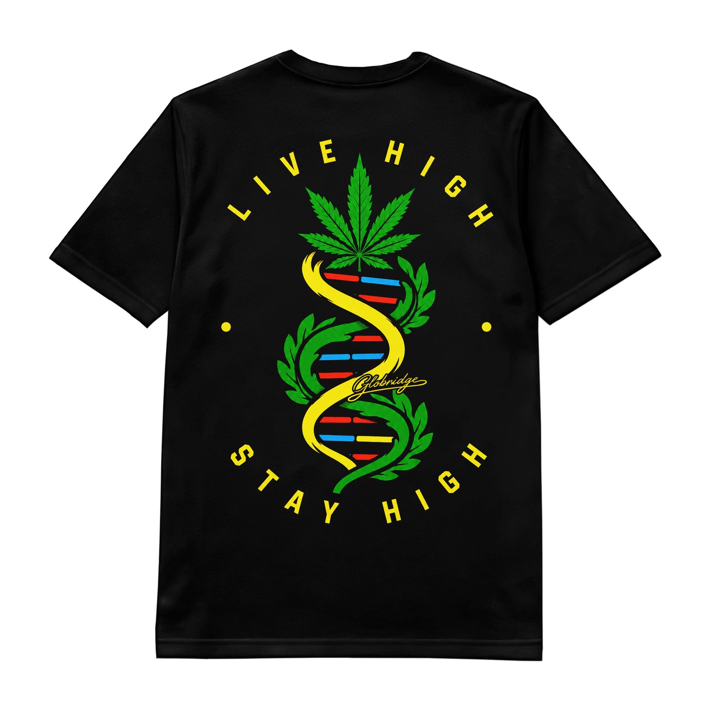 The Helix Live High Stay High Black Tee