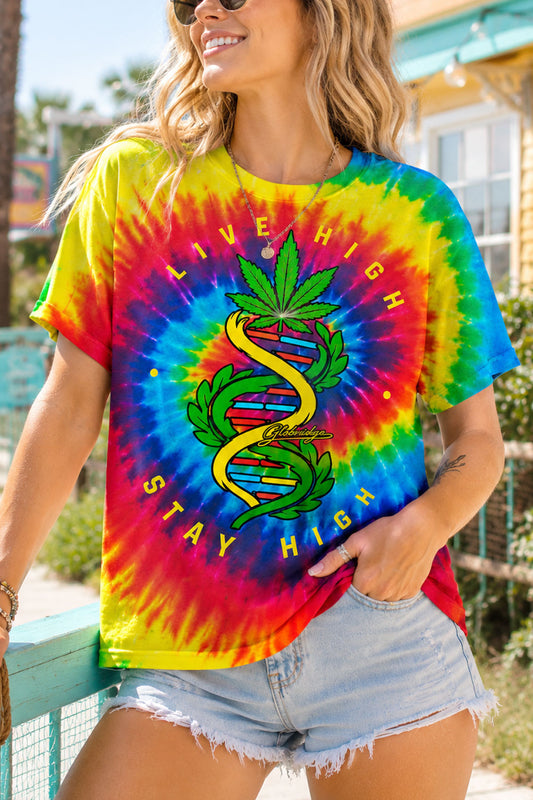 The Helix Stay High Tie-Dye Tee