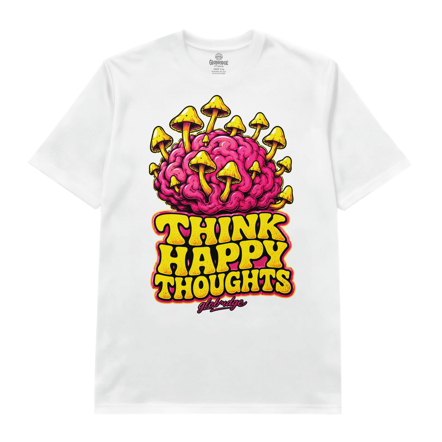 Think Happy Thoughts Brain Tee