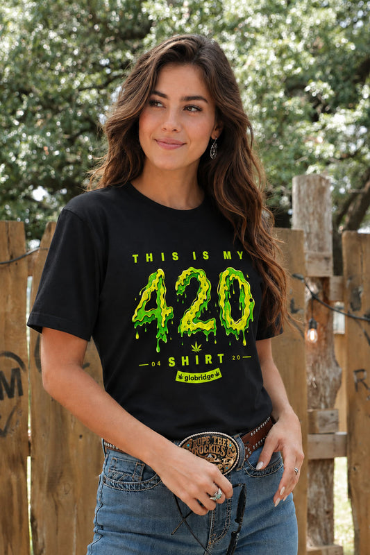 This Is My 420 Shirt Drip Graphic Tee