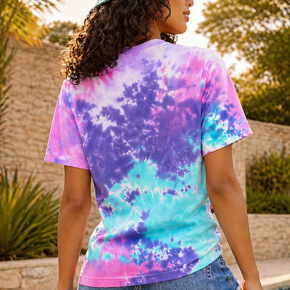 Trippy Smiley Mushroom Tie Dye T-Shirt