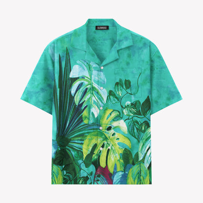 Tropical Botanical Leaves Hawaiian Shirt