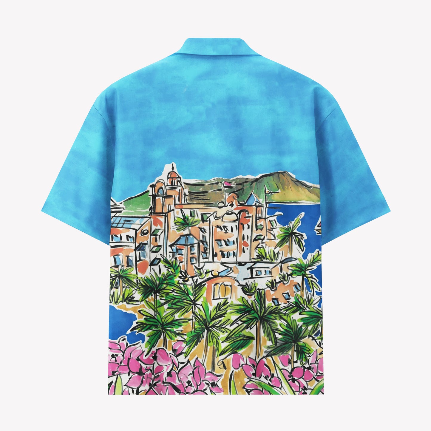 Tropical Coastal Village Hawaiian Shirt