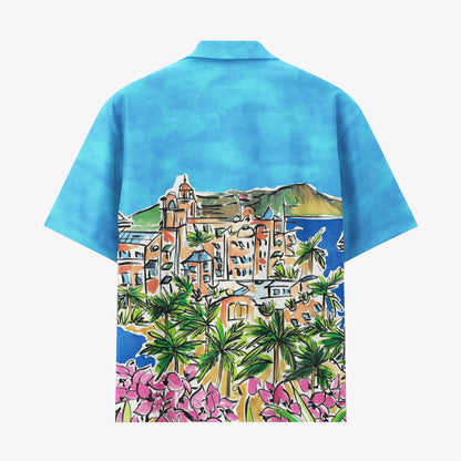 Tropical Coastal Village Hawaiian Shirt