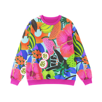 Tropical Fruits & Flowers Sweatshirt