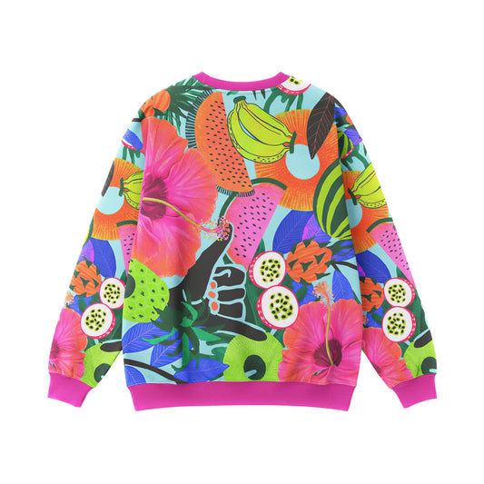 Tropical Fruits & Flowers Sweatshirt
